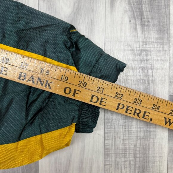 ✅Mens XXL VTG ProPlayer Green Bay Packers Full Zip Quilt Lined Bomber Jacket - Picture 9 of 12